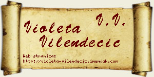 Violeta Vilendečić vizit kartica